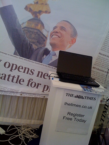 TinesPlus marketers out in force at #cheltscifest, doing sign-ups w/ clipboards. Good market for them #pcukbuzz