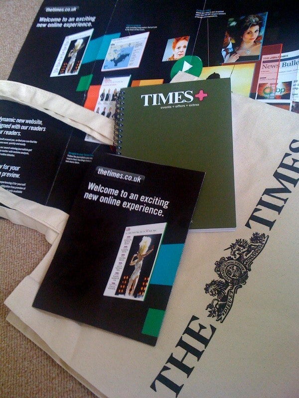 Times promo bag